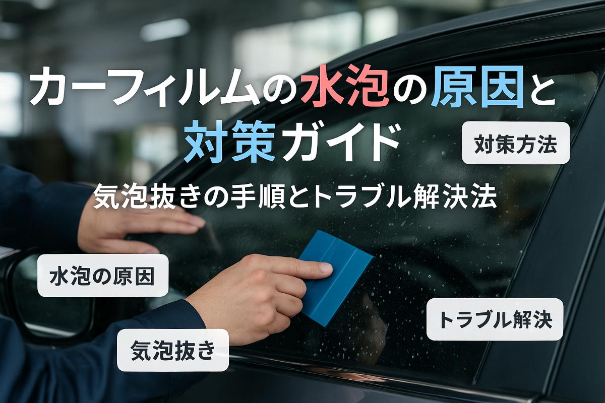 18カーフィルム水泡が発生する原因と対策方法｜気泡抜きの正しい手順と最新トラブル解決ガイド