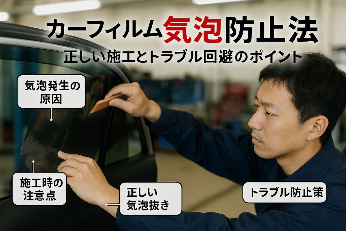 06カーフィルム 気泡