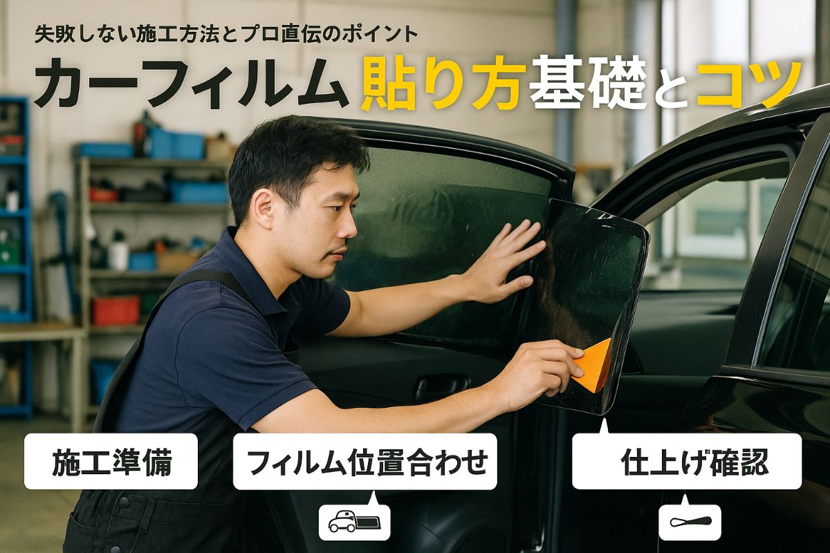 18カーフィルム 貼り方