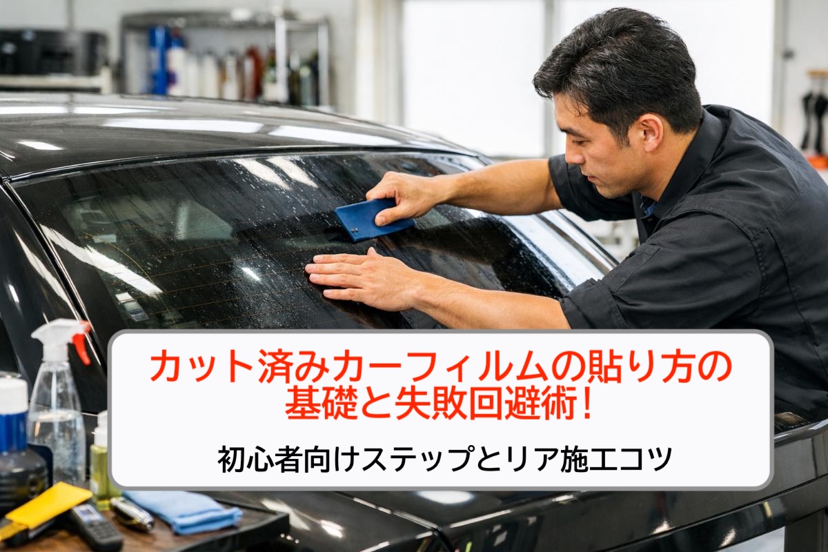 06 カーフィルム カット済み 貼り方