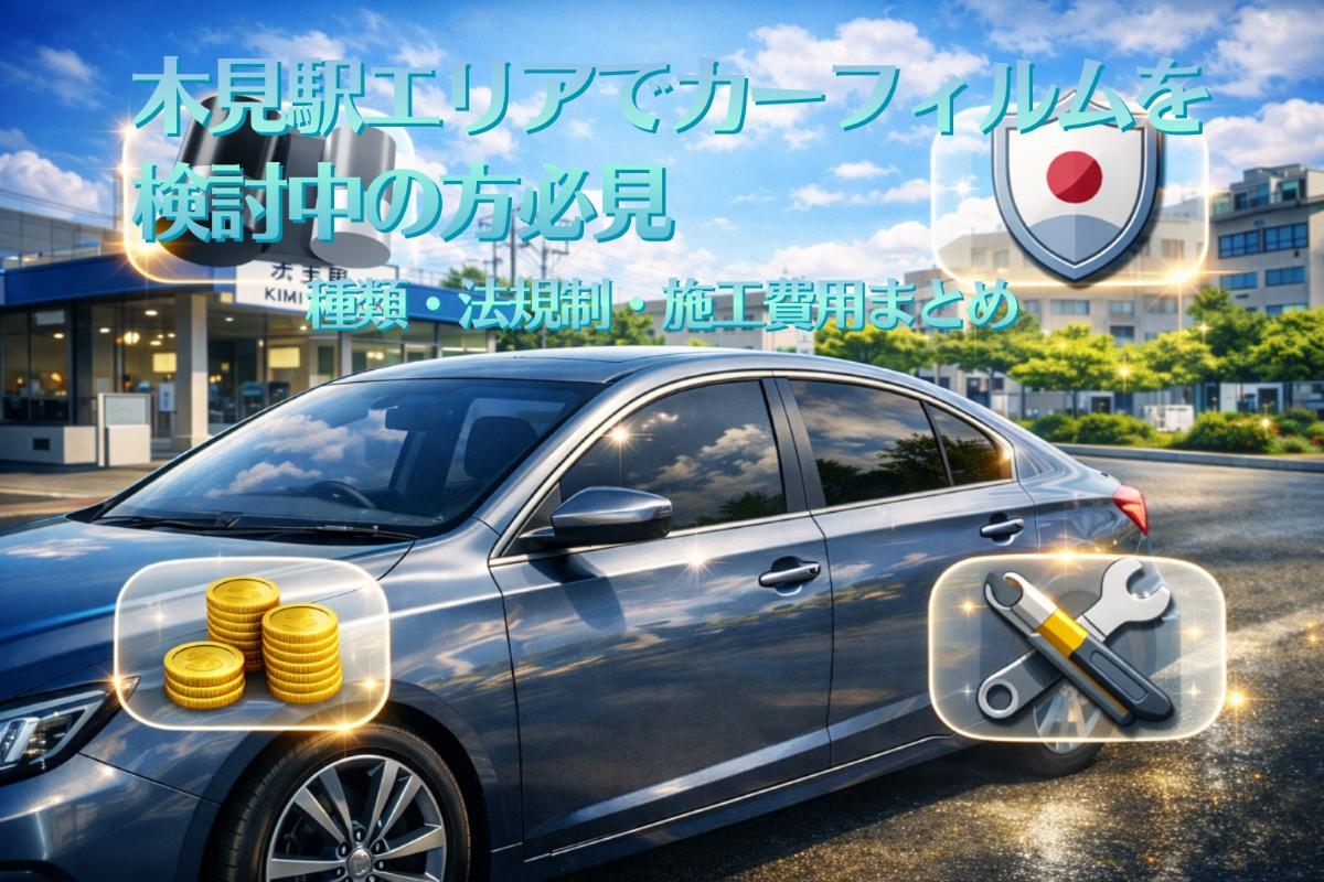 28 木見駅 カーフィルム